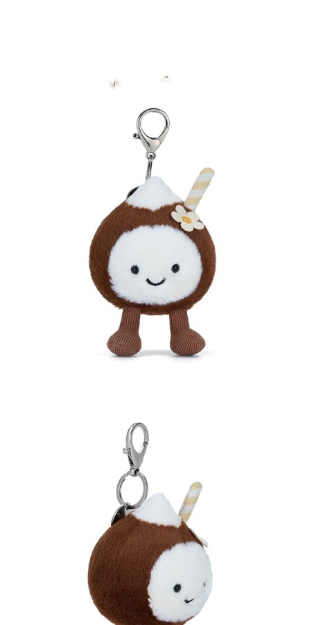 Happy Coconut Drink Plush Charm