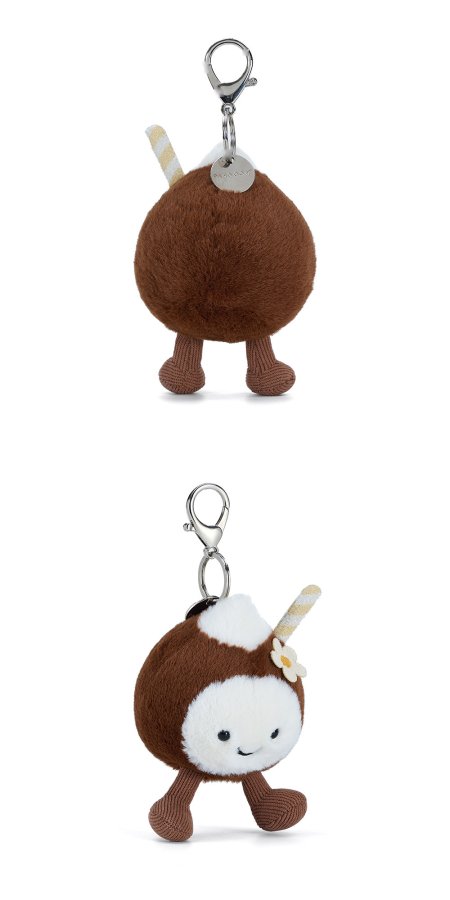 Happy Coconut Drink Plush Charm