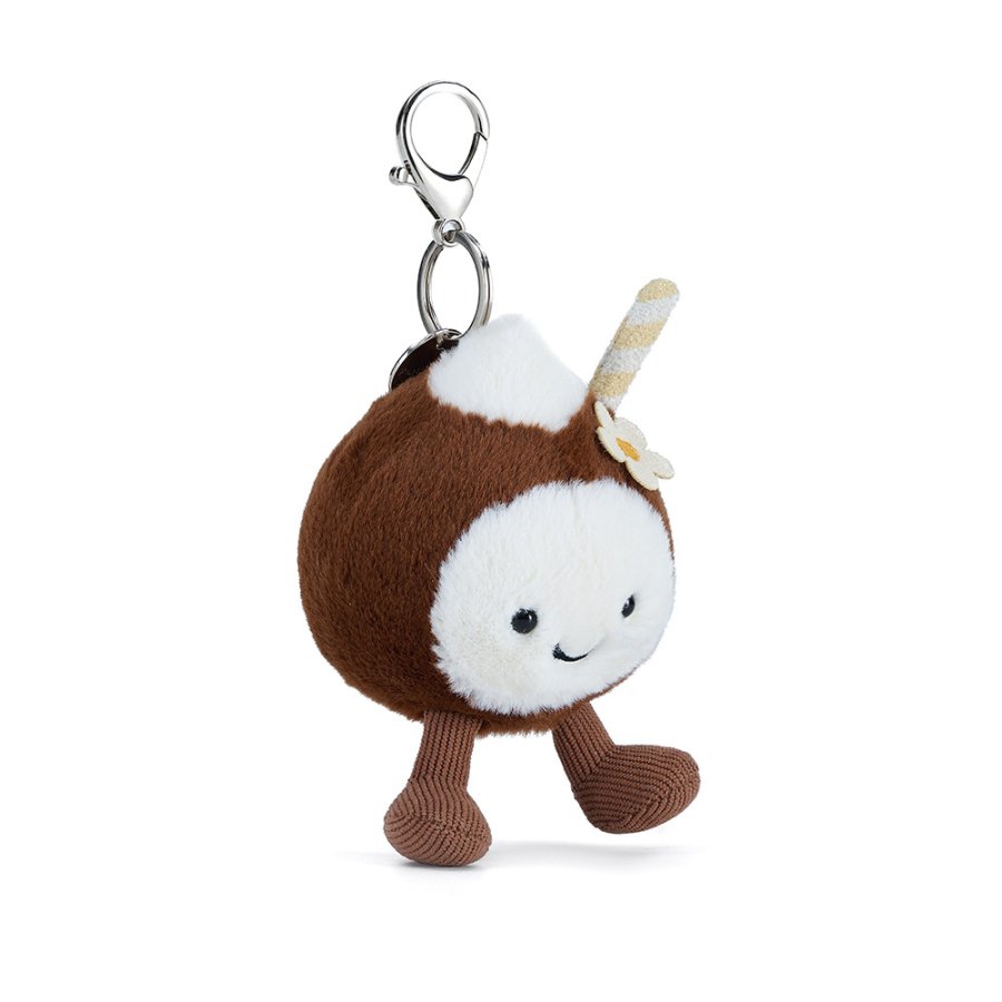 Happy Coconut Drink Plush Charm
