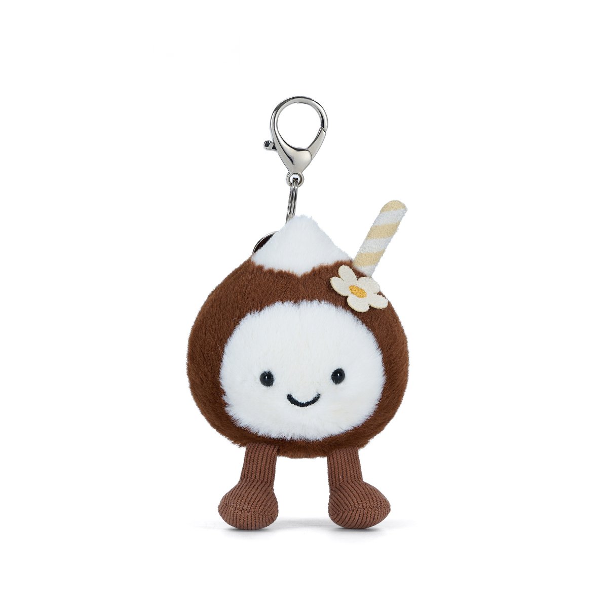 Happy Coconut Drink Plush Charm