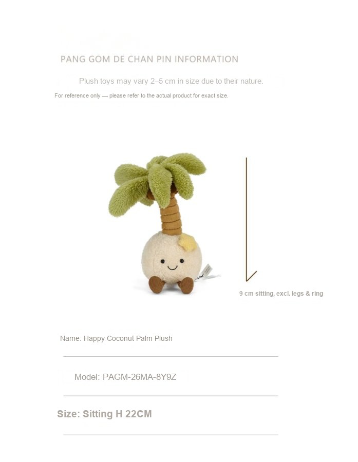 Happy Coconut Palm Plush