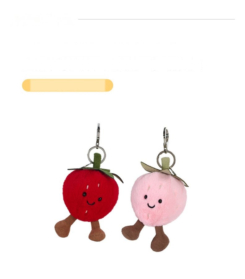 Happy Strawberry Plush Charm