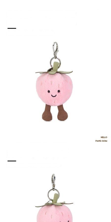 Happy Strawberry Plush Charm