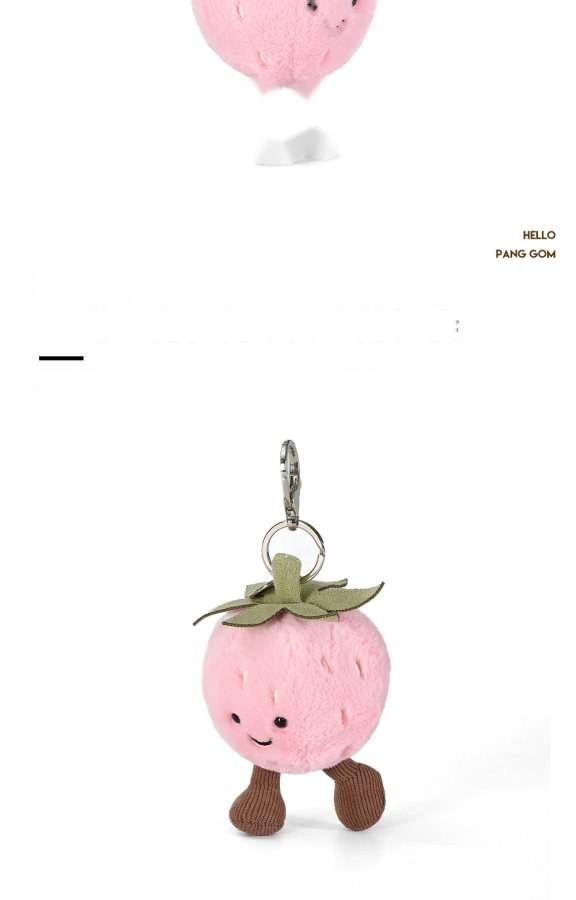 Happy Strawberry Plush Charm