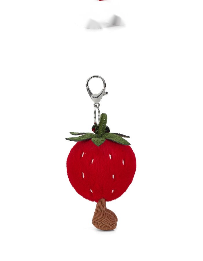 Happy Strawberry Plush Charm