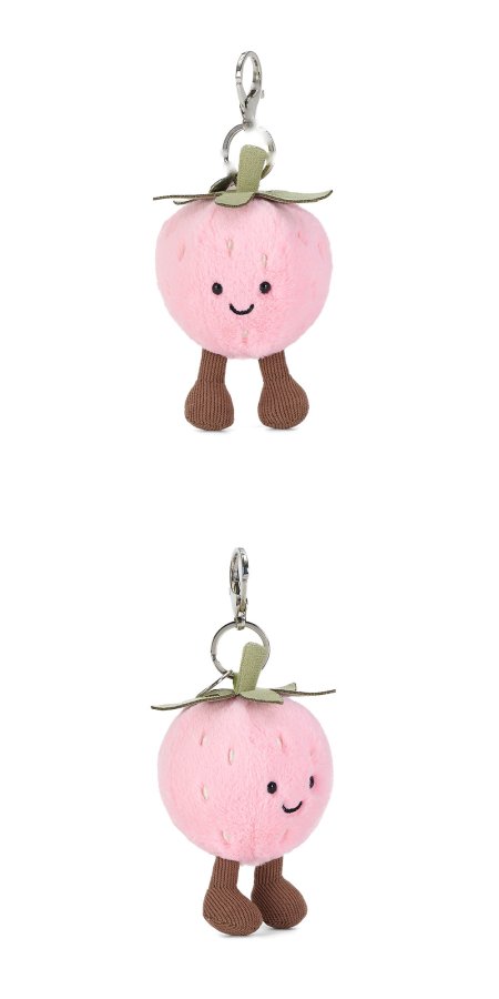 Happy Strawberry Plush Charm
