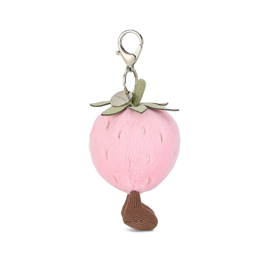 Happy Strawberry Plush Charm