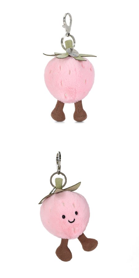 Happy Strawberry Plush Charm