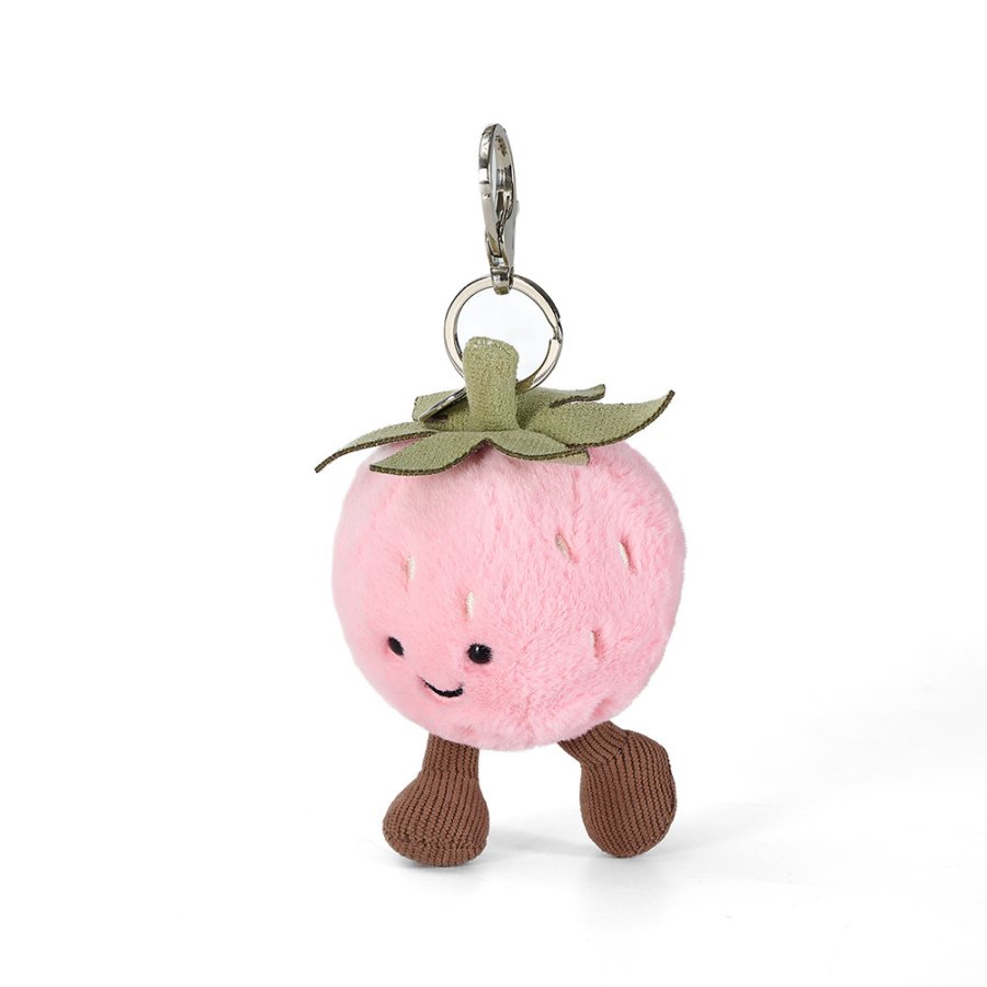 Happy Strawberry Plush Charm