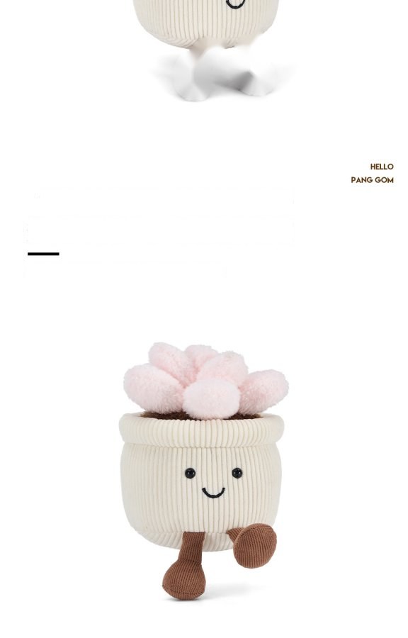 Happy Succulent Pot Plush