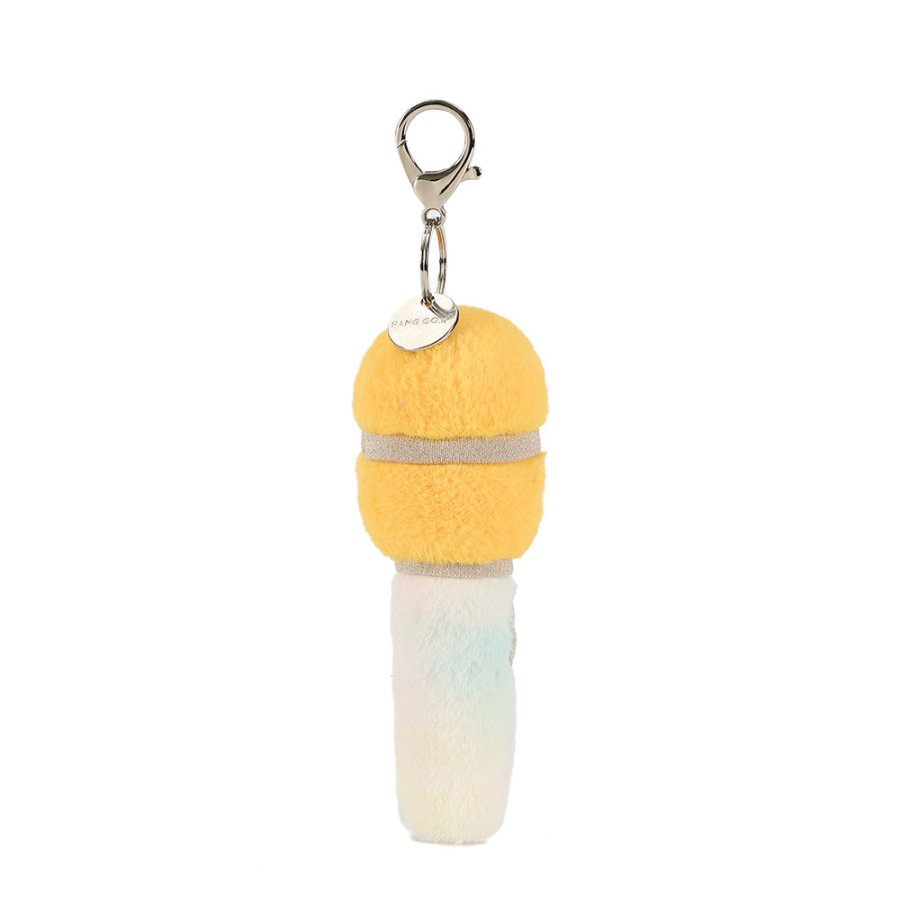 Happy Microphone Plush Charm
