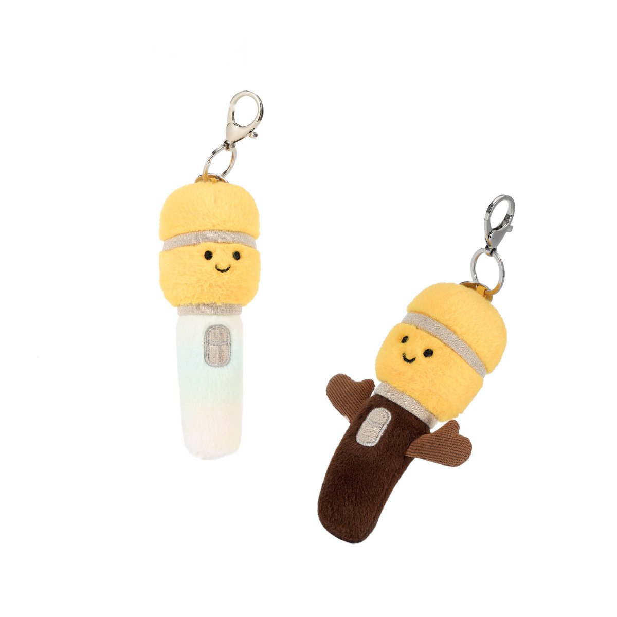 Happy Microphone Plush Charm