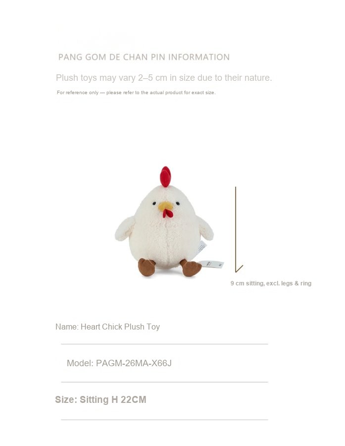 Heart Chick Plush Toy