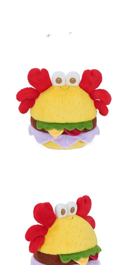 Crab Burger Plush Charm (New)