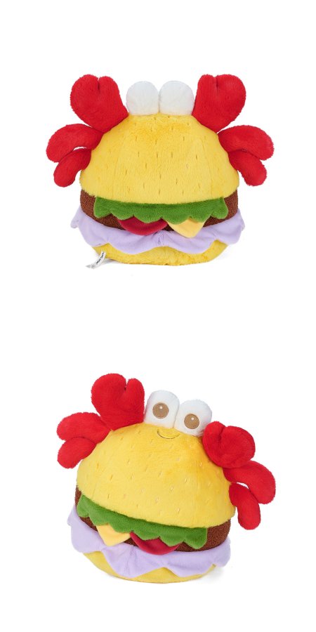 Crab Burger Plush Charm (New)