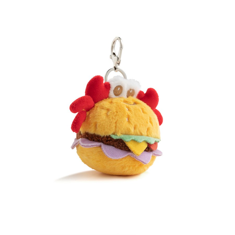 Crab Burger Plush Charm (New)