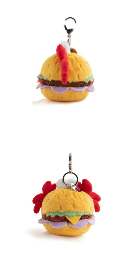 Crab Burger Plush Charm (New)