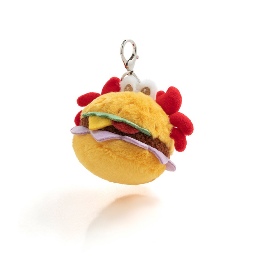 Crab Burger Plush Charm (New)