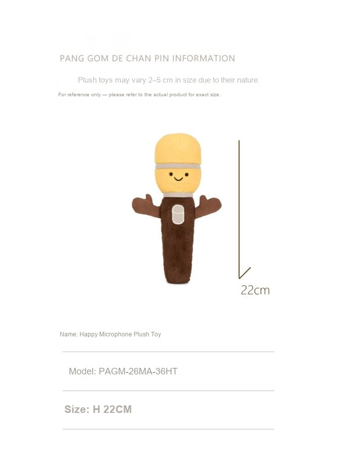 Happy Microphone Plush Toy