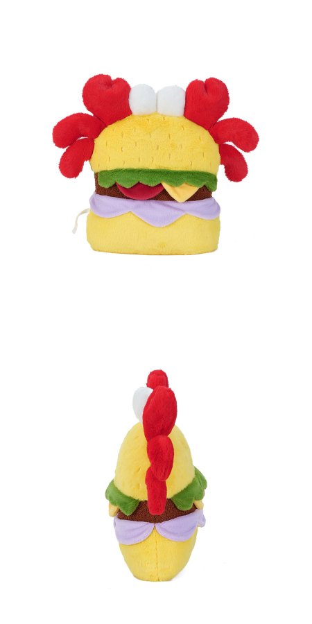 Crab Burger Plush Cushion