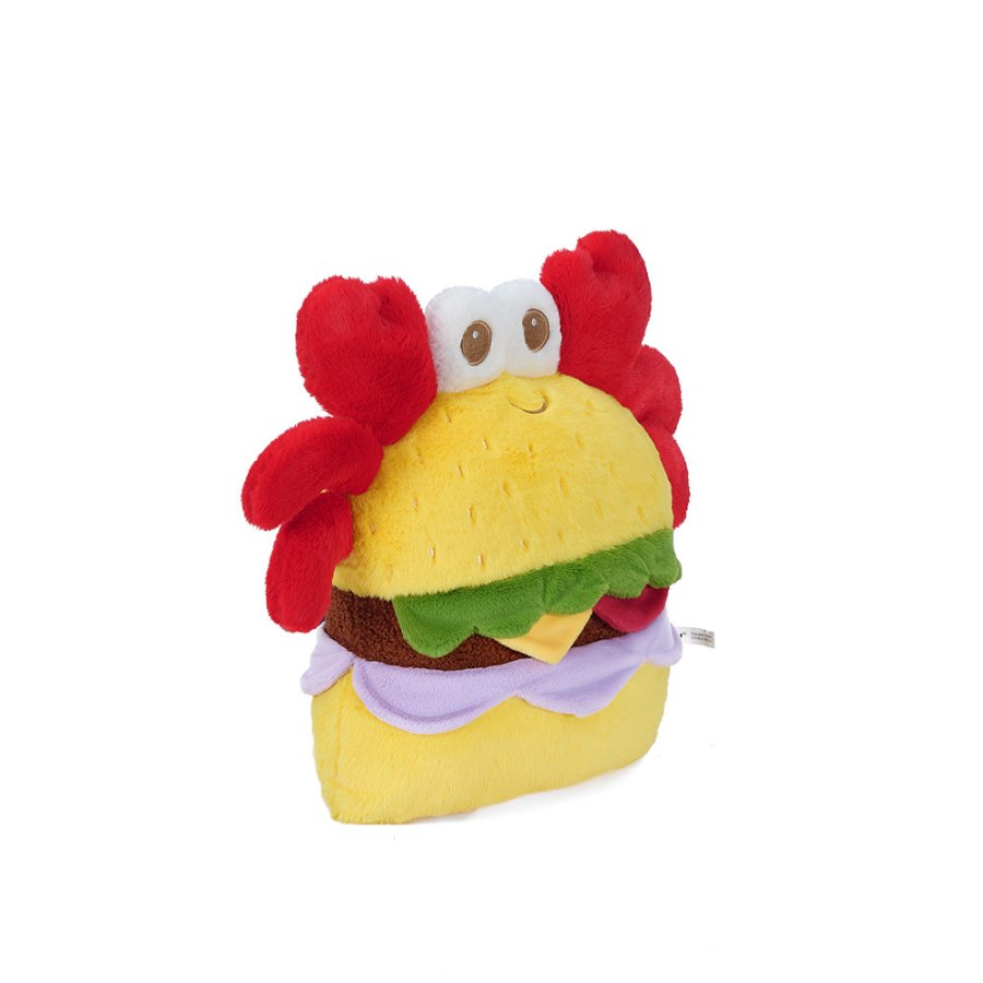 Crab Burger Plush Cushion