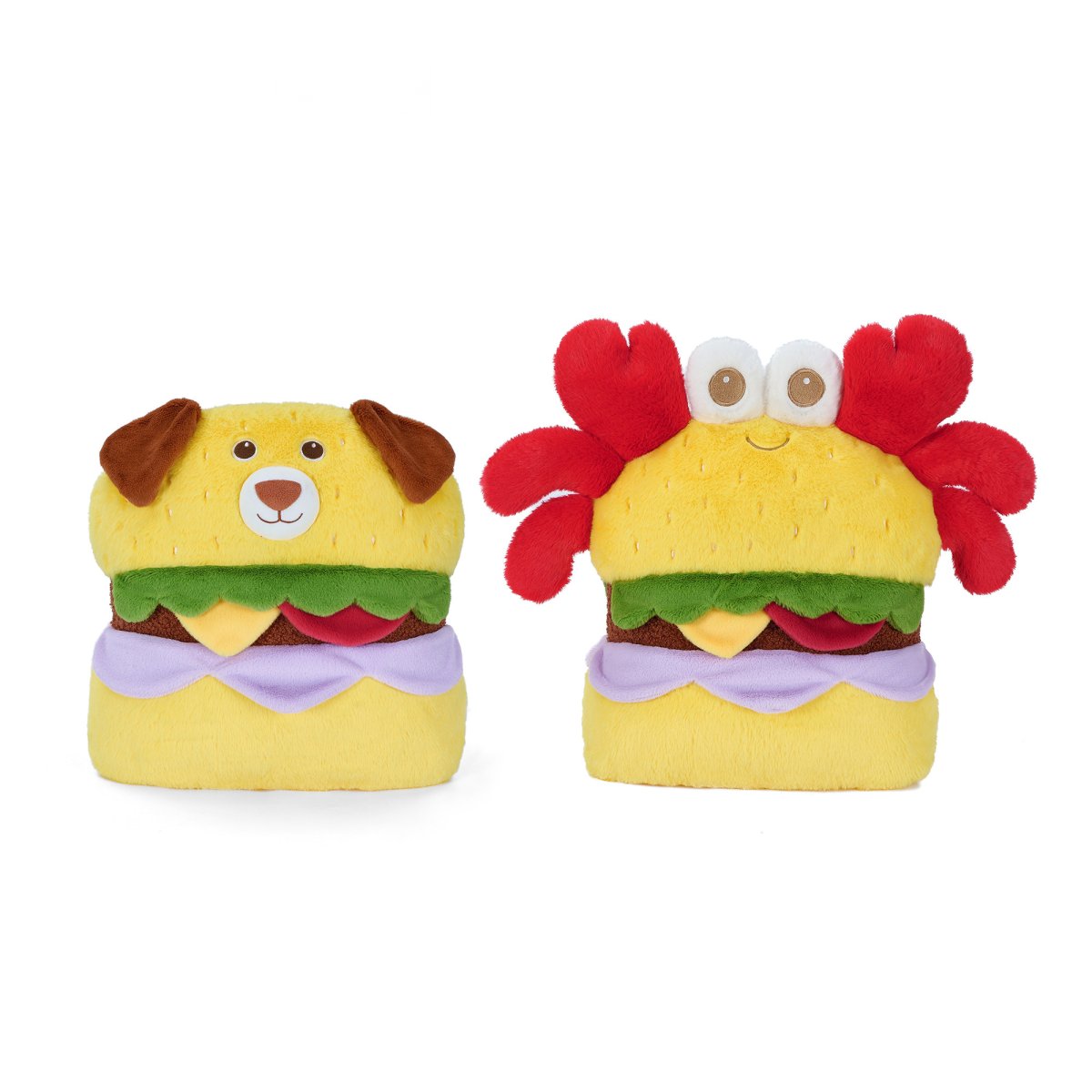 Crab Burger Plush Cushion