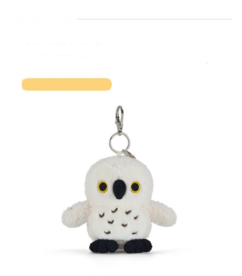 White Owl Plush Charm