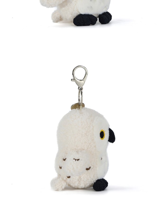 White Owl Plush Charm