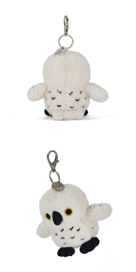 White Owl Plush Charm