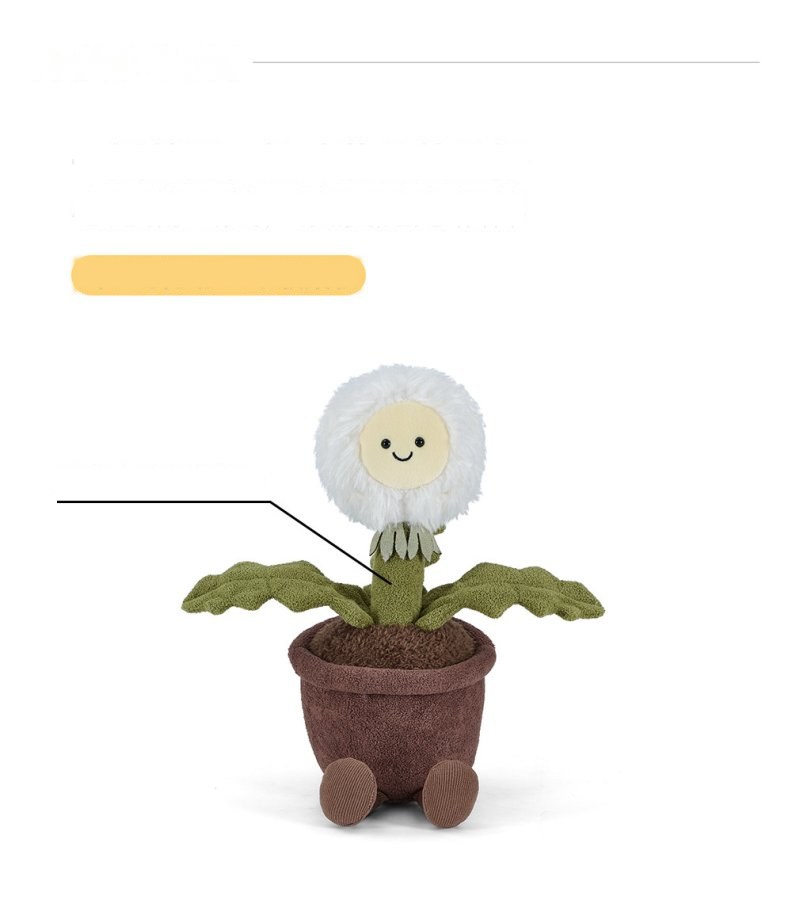 Happy Dandelion Pot Plush