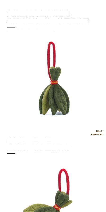 Lucky Pomelo Leaf Plush Charm