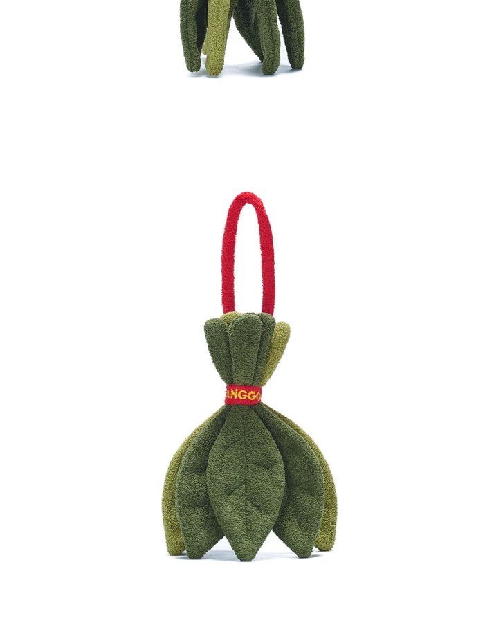 Lucky Pomelo Leaf Plush Charm