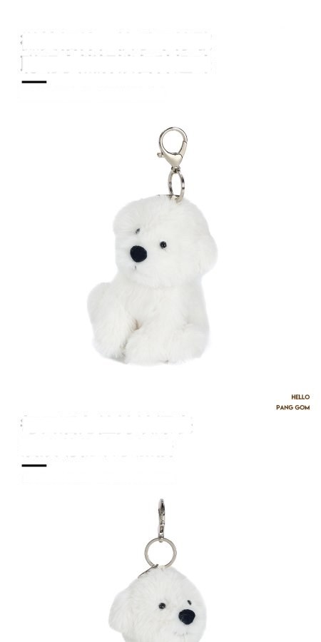 Bichon Frise Puppy Plush Charm