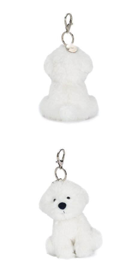 Bichon Frise Puppy Plush Charm