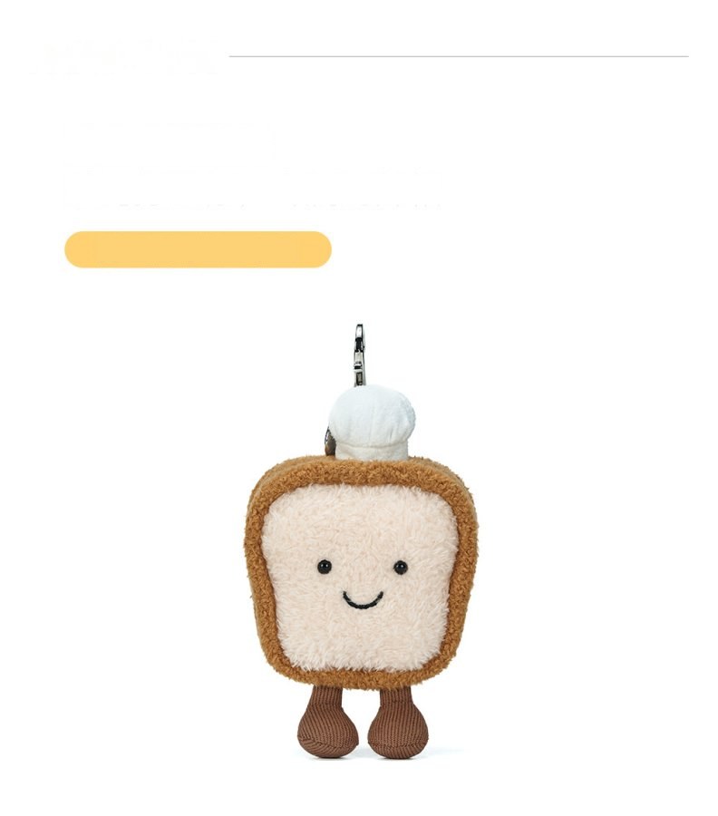Toast Slice Plush Charm