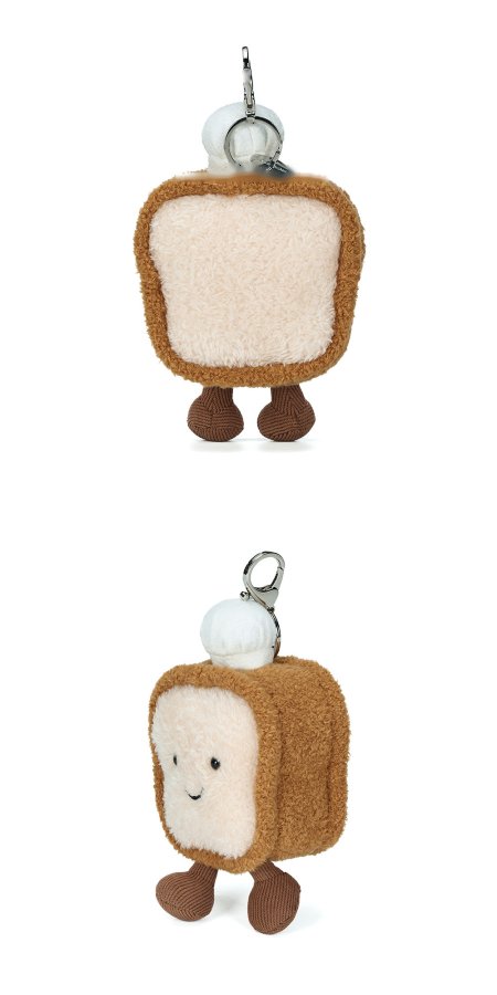 Toast Slice Plush Charm