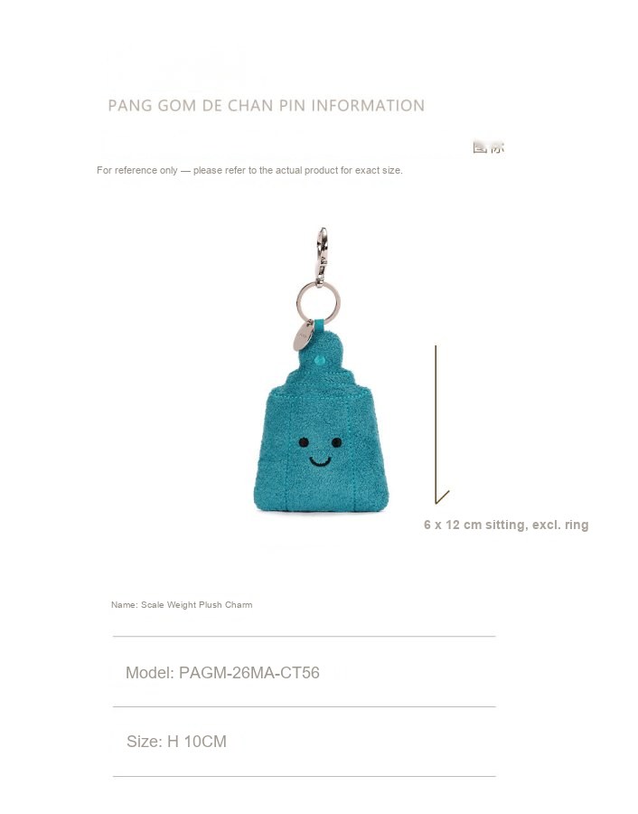 Scale Weight Plush Charm
