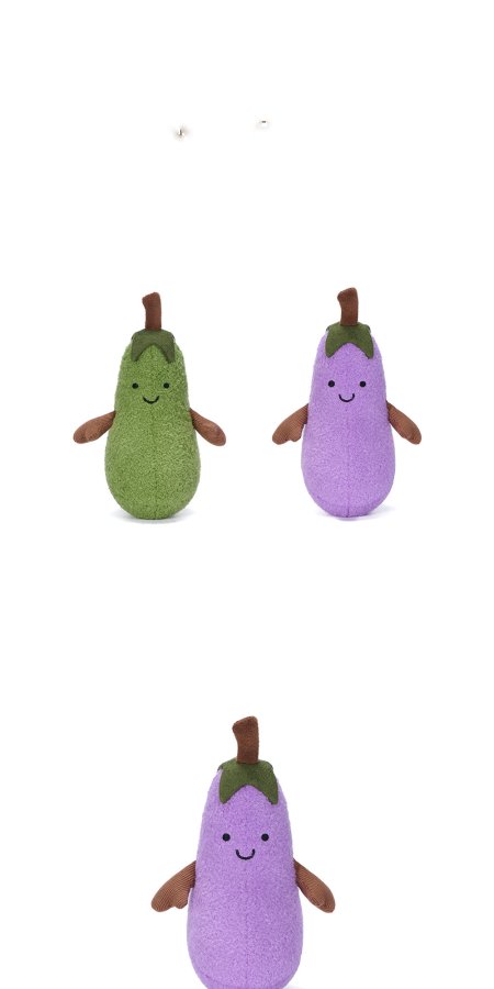 Eggplant with Hat Plush Charm