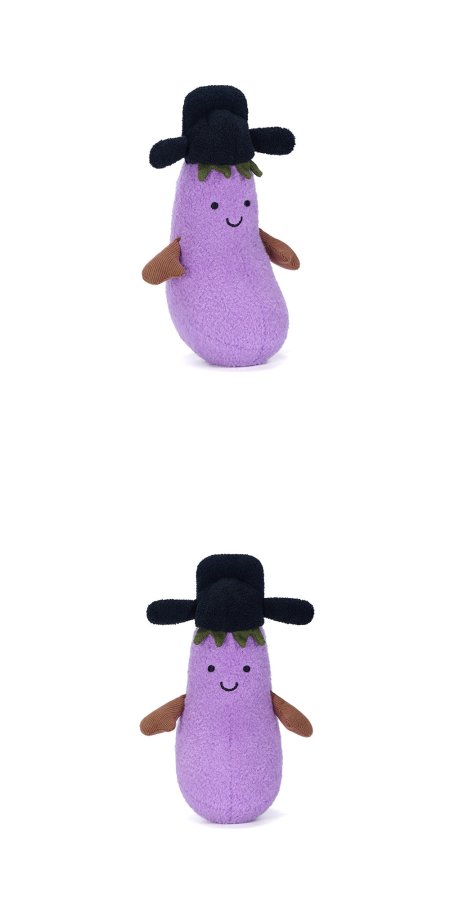 Eggplant with Hat Plush Charm