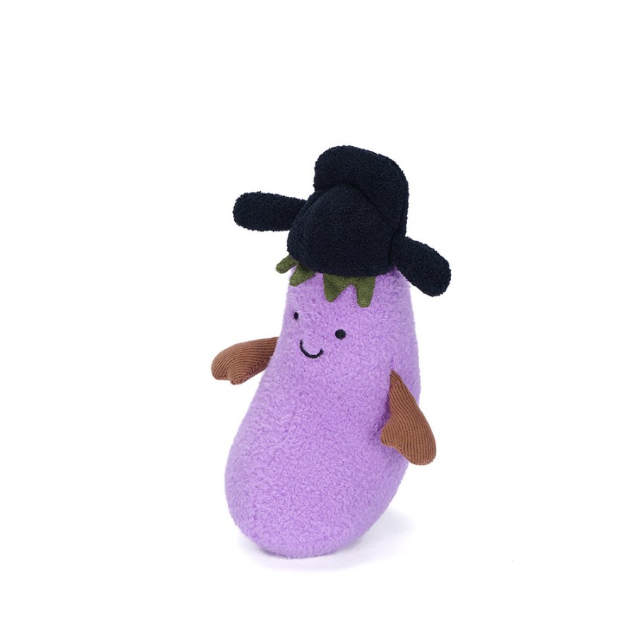 Eggplant with Hat Plush Charm
