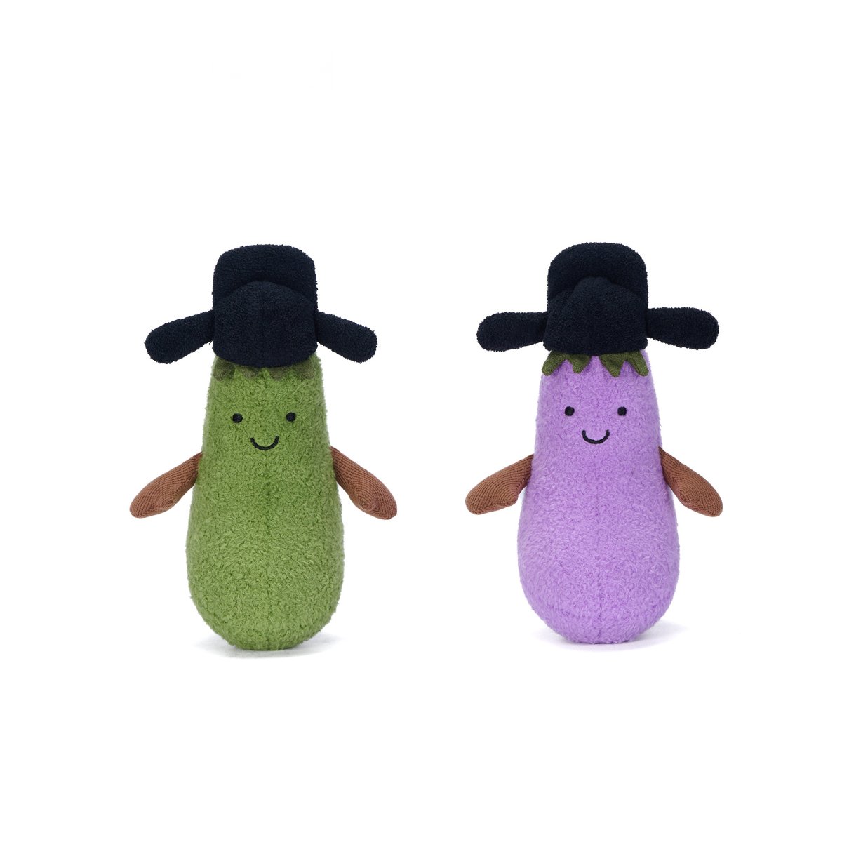Eggplant with Hat Plush Charm