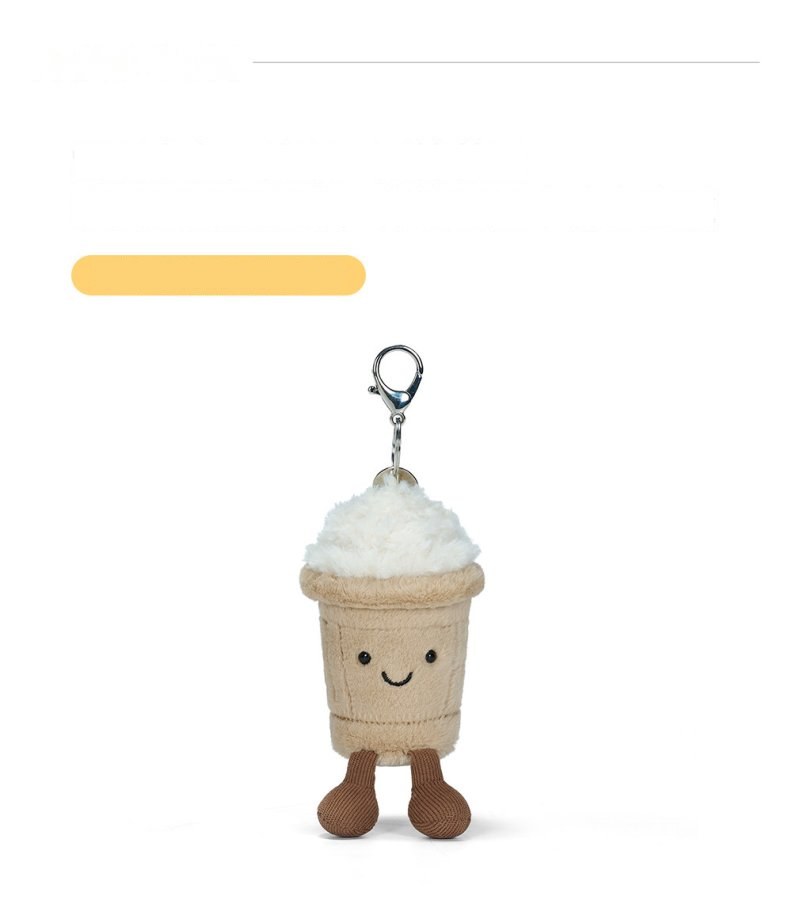 Snow-Top Coffee Plush Charm