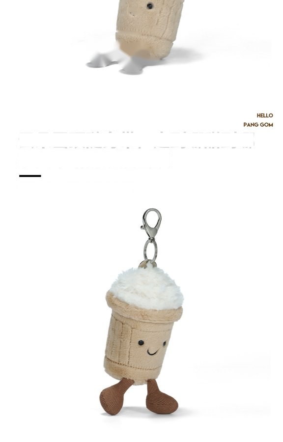 Snow-Top Coffee Plush Charm