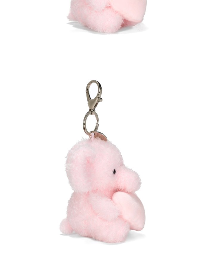 Heart Elephant Plush Charm