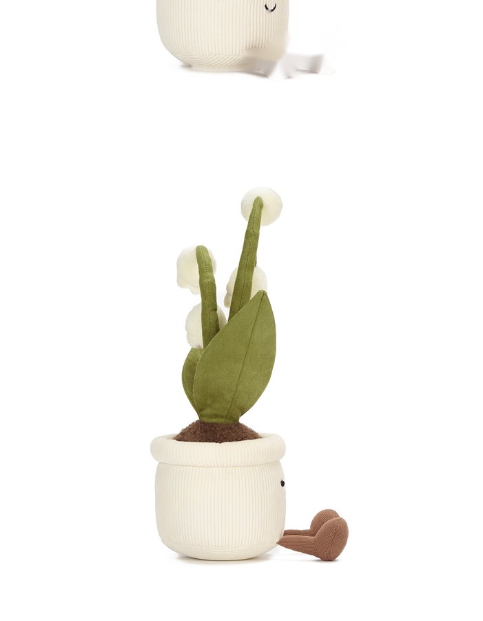 White Lily-of-the-Valley Pot Plush