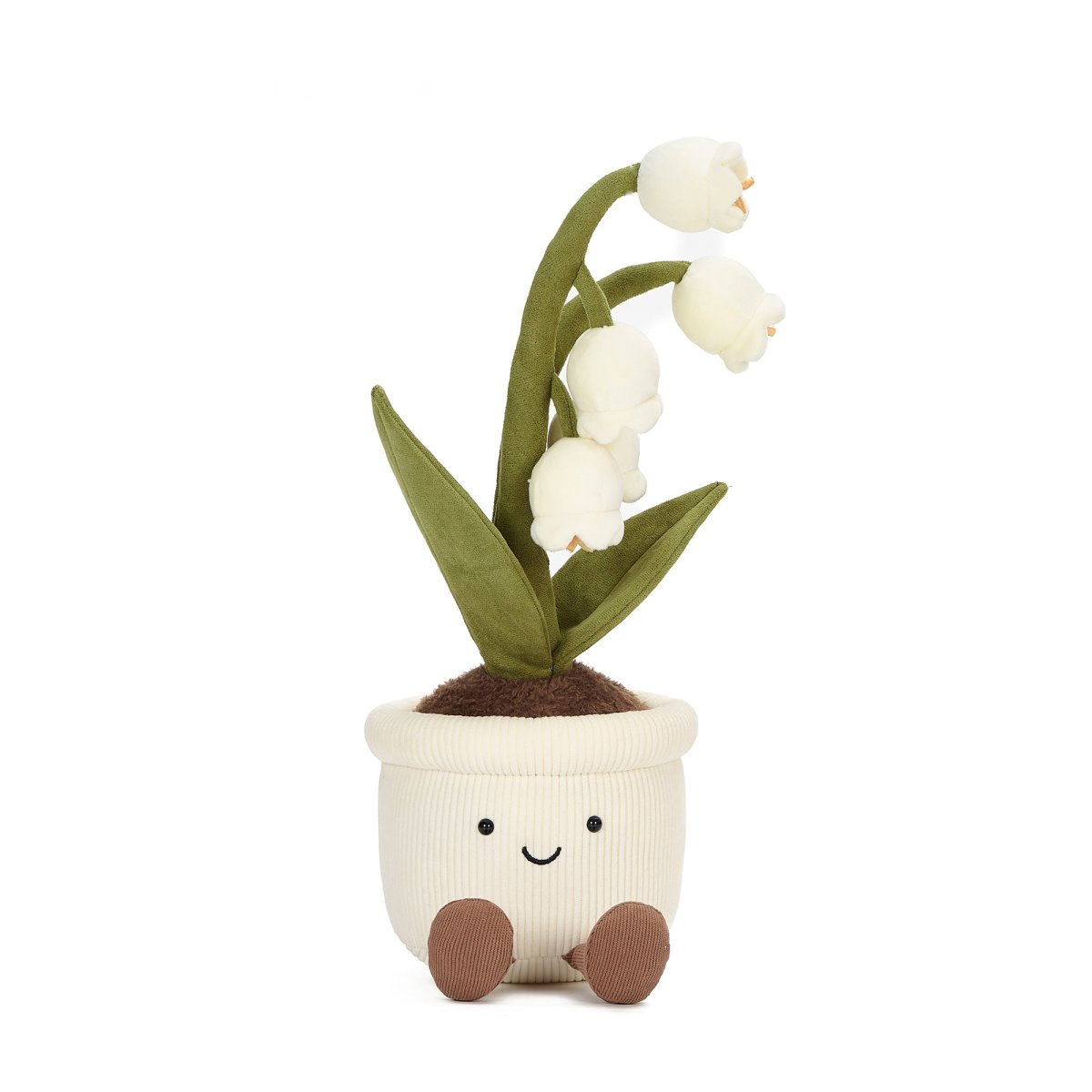 White Lily-of-the-Valley Pot Plush