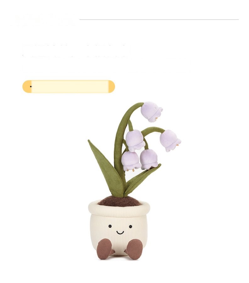 Purple Lily-of-the-Valley Pot Plush