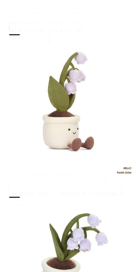 Purple Lily-of-the-Valley Pot Plush