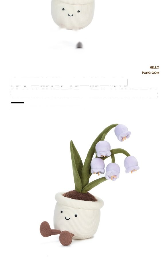 Purple Lily-of-the-Valley Pot Plush