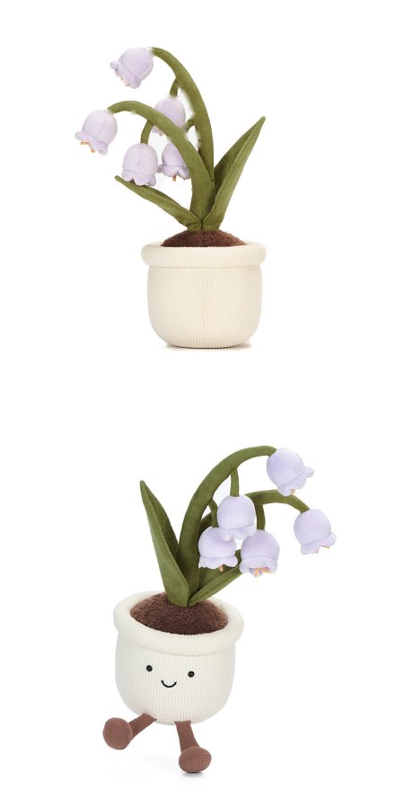 Purple Lily-of-the-Valley Pot Plush
